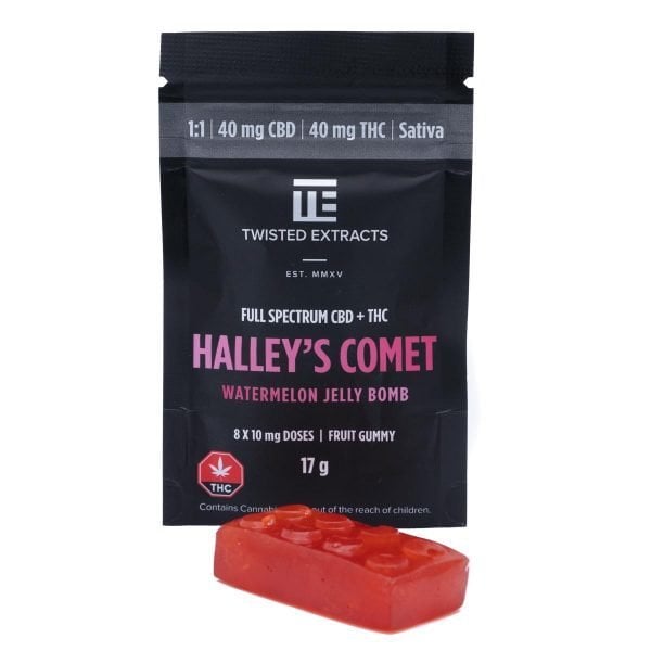 twisted extracts – 1:1 jelly bomb (40mg thc | 40mg cbd)